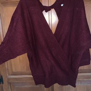 Fashion Nova, Burgundy Sweater Top